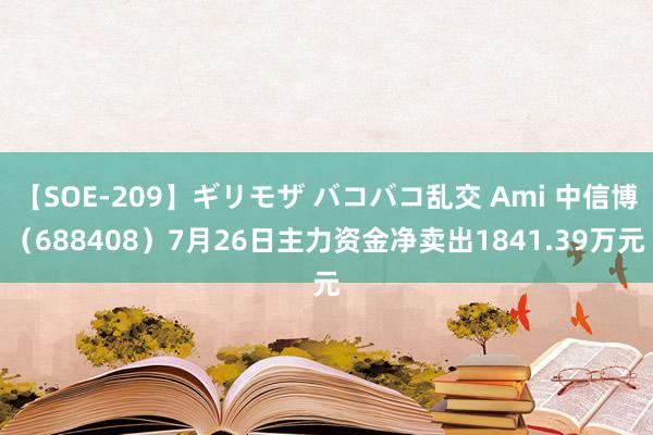 【SOE-209】ギリモザ バコバコ乱交 Ami 中信博（688408）7月26日主力资金净卖出1841.39万元