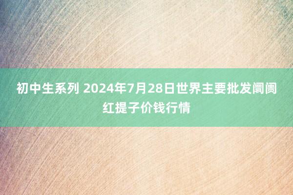 初中生系列 2024年7月28日世界主要批发阛阓红提子价钱行情