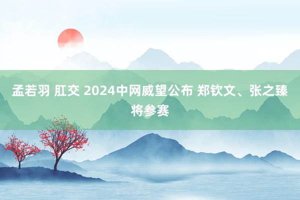 孟若羽 肛交 2024中网威望公布 郑钦文、张之臻将参赛