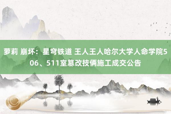 萝莉 崩坏：星穹铁道 王人王人哈尔大学人命学院506、511室篡改技俩施工成交公告