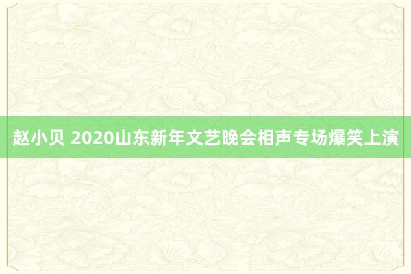 赵小贝 2020山东新年文艺晚会相声专场爆笑上演